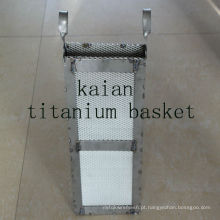 Titanium Basket Mesh para bateria / chemical / electro / electroplate ----- 30 anos de fábrica